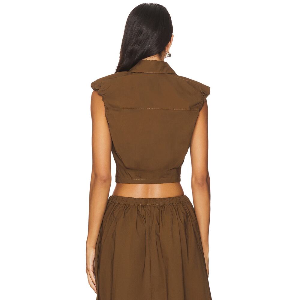 Camila Coelho Gurina Top Dark Brown - Picture 4 of 10